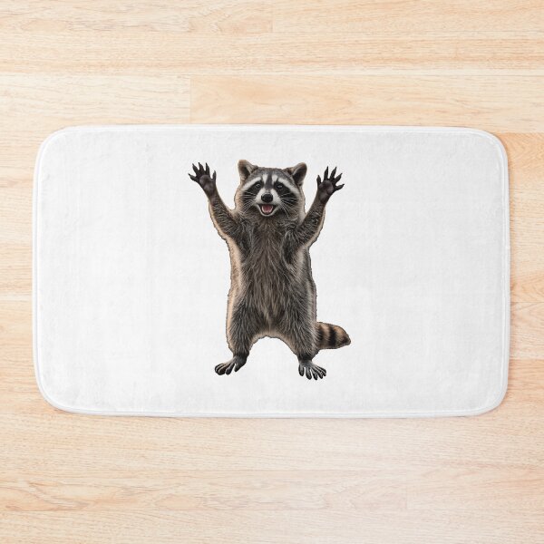 Item preview, Cute Raccoon Standing with Paws Up High-Five designed and sold by TeeARTHY.