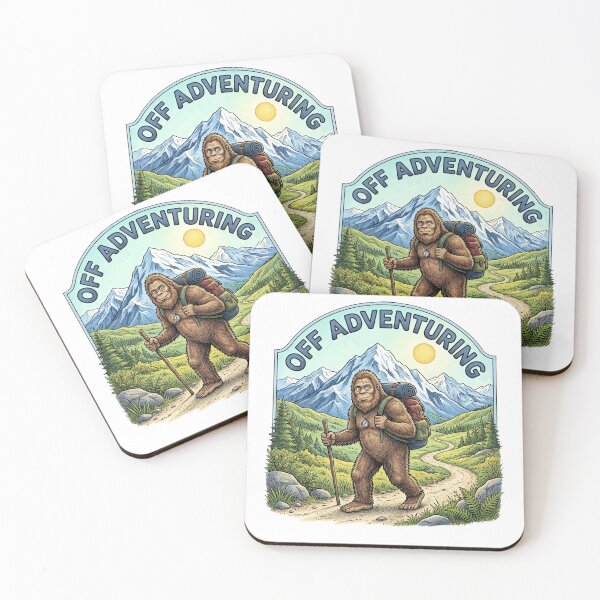 Item preview, Off Adventuring Bigfoot Hiking Mountains Adventure designed and sold by TeeARTHY.