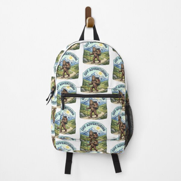 Item preview, Off Adventuring Bigfoot Hiking Mountains Adventure designed and sold by TeeARTHY.