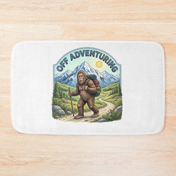 Item preview, Off Adventuring Bigfoot Hiking Mountains Adventure designed and sold by TeeARTHY.