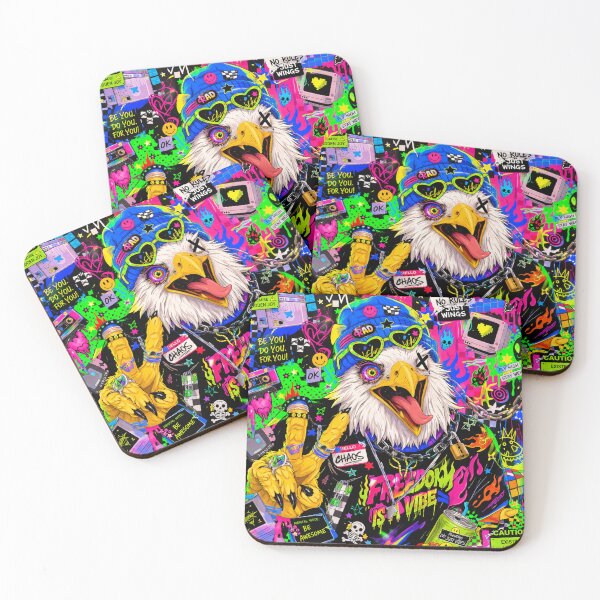 Item preview, Maximalist Playful Chaos Style Eagle designed and sold by AndreBarnard.