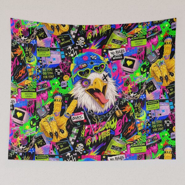 Item preview, Maximalist Playful Chaos Style Eagle designed and sold by AndreBarnard.