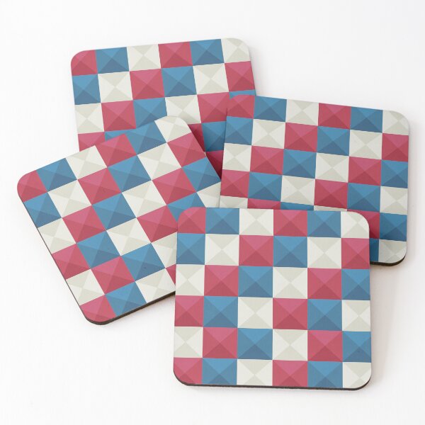 Item preview, Patriotic Checker Pattern Seamless Red White Blue Geometric Design designed and sold by OldGloryForge.