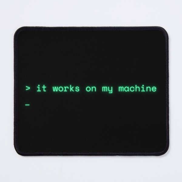 Aperçu de l'œuvre T-shirt humoristique pour programmeur – Ça marche sur ma machine (blague de codeur) créée et vendue par AriusLT.