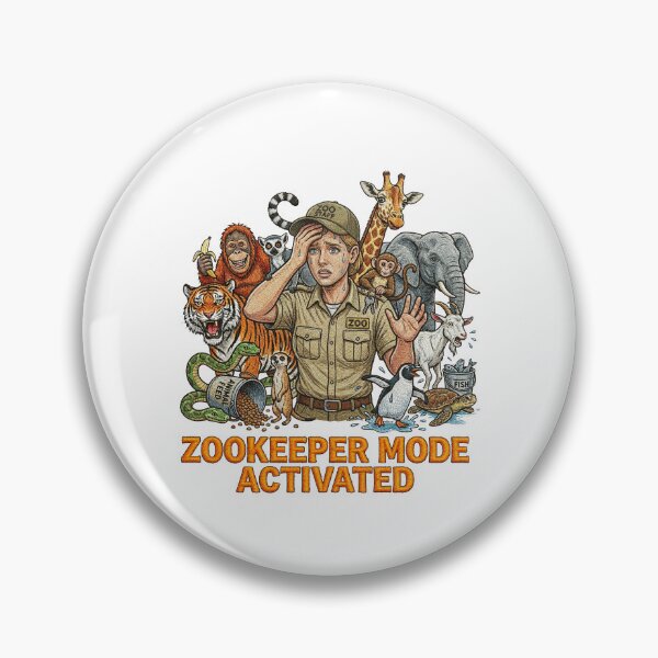 Item preview, Zookeeper Mode Activated Stressed Animal Caretaker  designed and sold by TeeARTHY.