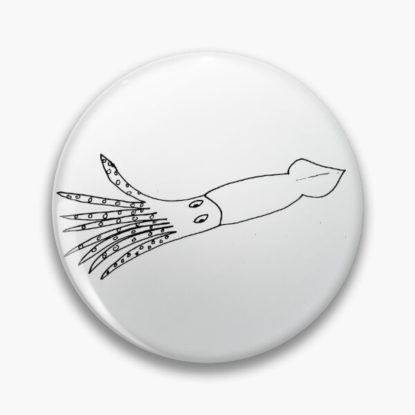 Item preview, Confused Squid - Badly Drawn designed and sold by Badly Drawn Animals.