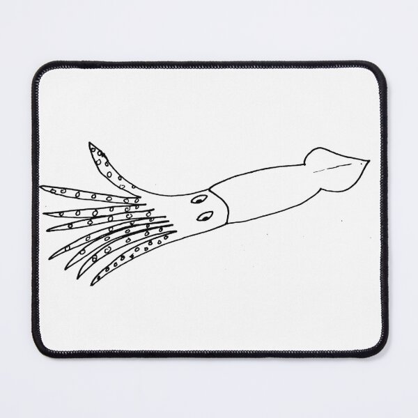 Item preview, Confused Squid - Badly Drawn designed and sold by Badly Drawn Animals.