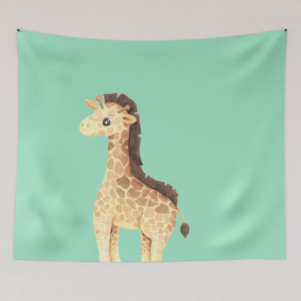 Item preview, Cute Watercolor Baby Giraffe - Tropical Nursery Art designed and sold by Lumina-Studio.