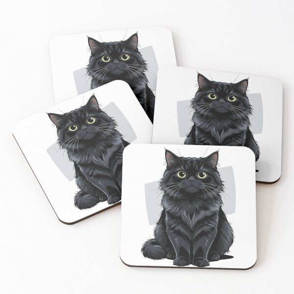 Item preview, Black Long-haired Cat designed and sold by lbgearhart.