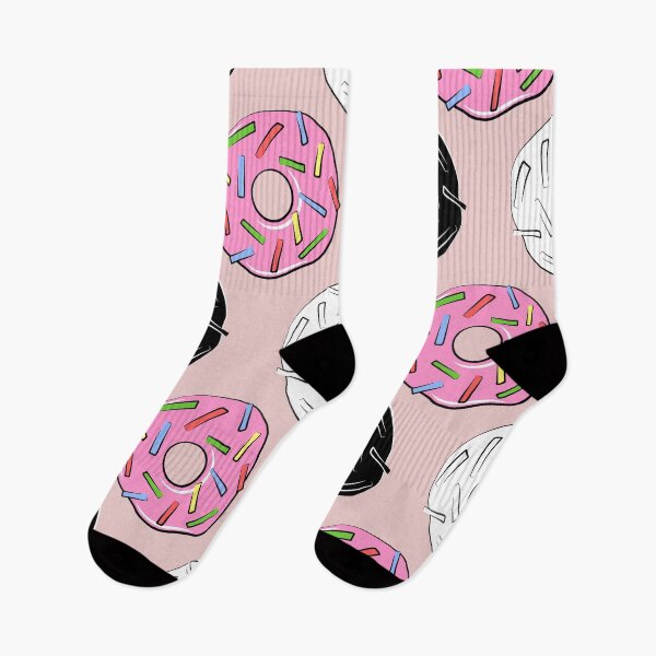 Item preview, Donut Pattern Pink Black Aesthetic Cartoon Style Design designed and sold by Hannah-Yei.