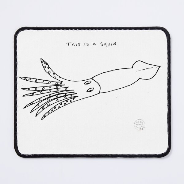 Item preview, This is a Squid - Badly Drawn Animals designed and sold by Badly Drawn Animals.