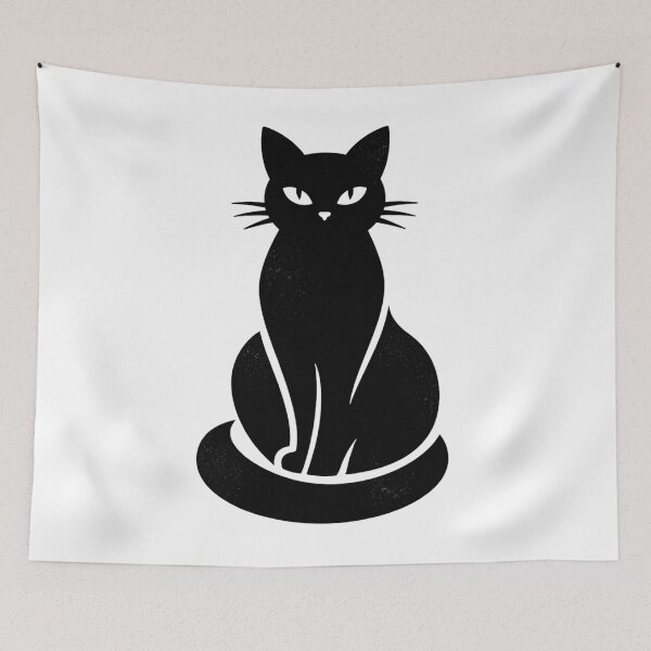 Item preview, Minimalist Black Cat Silhouette – Witchy Aesthetic Spooky Cute Cat Design designed and sold by MonkeyVibe.