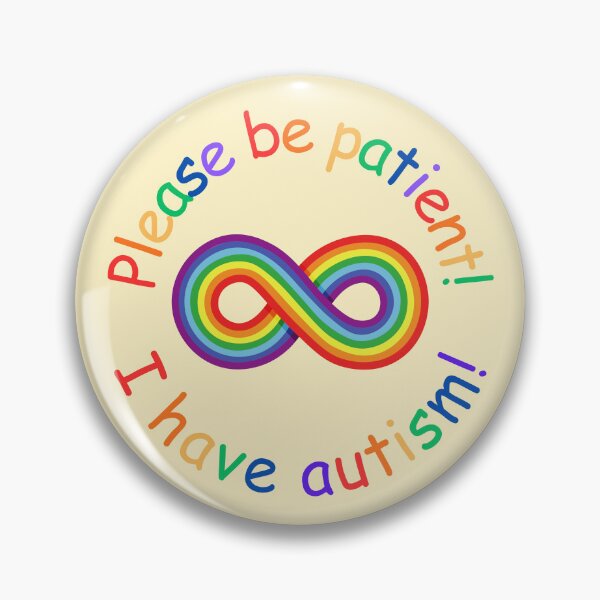 Item preview, I Have Autism Rainbow Infinity Pin designed and sold by bendystylish.