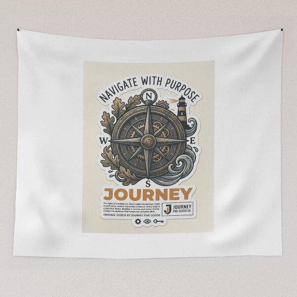 Item preview, Vintage Compass Journey - Navigate With Purpose Art designed and sold by RickyStick.