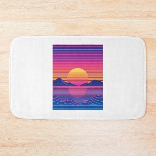 Item preview, Retro Sunset Ocean Vaporwave Aesthetic Landscape designed and sold by VibeFactoryOfc.