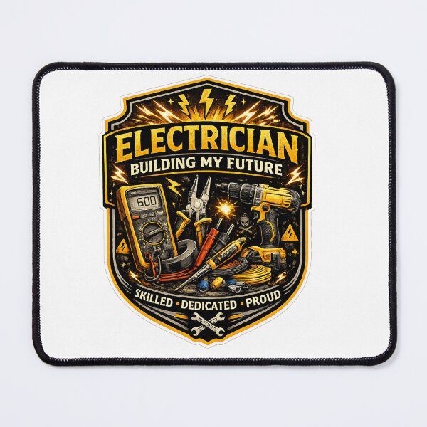 Item preview, Electrician Building My Future – Skilled Dedicated Proud | Electrical Worker Motivation designed and sold by SilenceInNature.