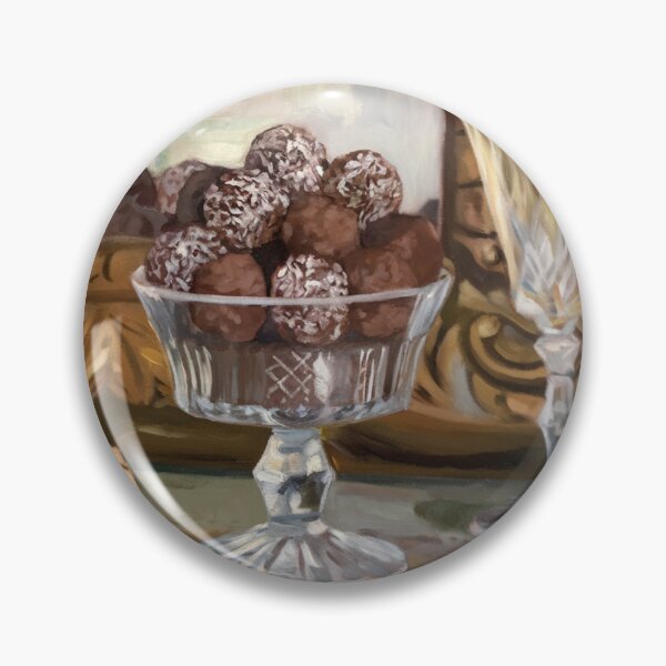 Item preview, French Chocolate Truffles Still Life | Elegant Patisserie Kitchen Wall Art designed and sold by CARRAANN.