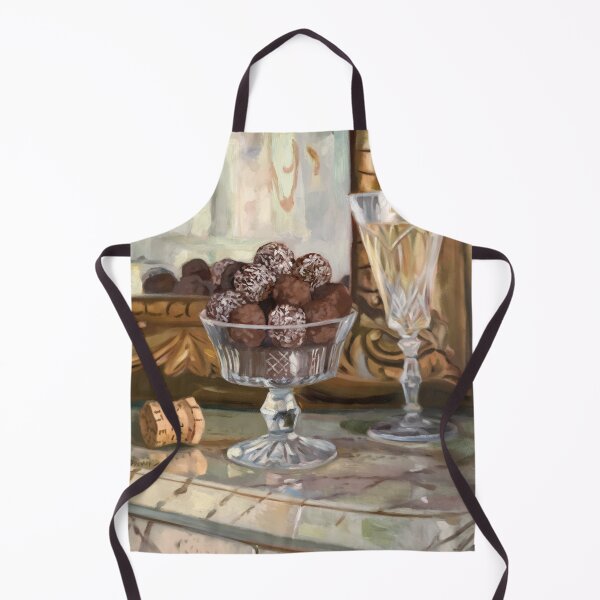 Item preview, French Chocolate Truffles Still Life | Elegant Patisserie Kitchen Wall Art designed and sold by CARRAANN.