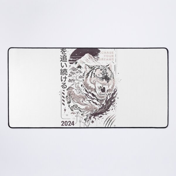 Item preview, Majestic Tiger Aura - Japanese Aesthetic Ink Art designed and sold by RickyStick.