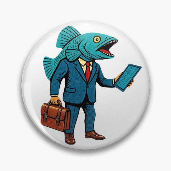 Item preview, Surreal Corporate Fish Retro Pop Art designed and sold by RDproject.