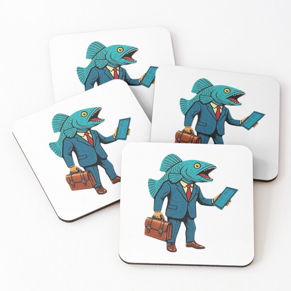 Item preview, Surreal Corporate Fish Retro Pop Art designed and sold by RDproject.