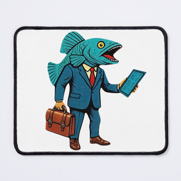 Item preview, Surreal Corporate Fish Retro Pop Art designed and sold by RDproject.