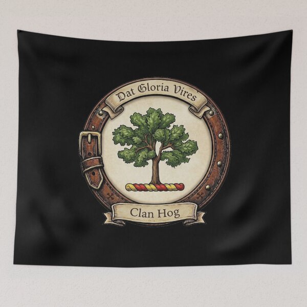 Item preview, Clan Hog Crest designed and sold by BagTown Clans.