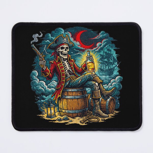 Item preview, Skeleton Pirate Captain Undead Buccaneer Nautical  designed and sold by TeeARTHY.