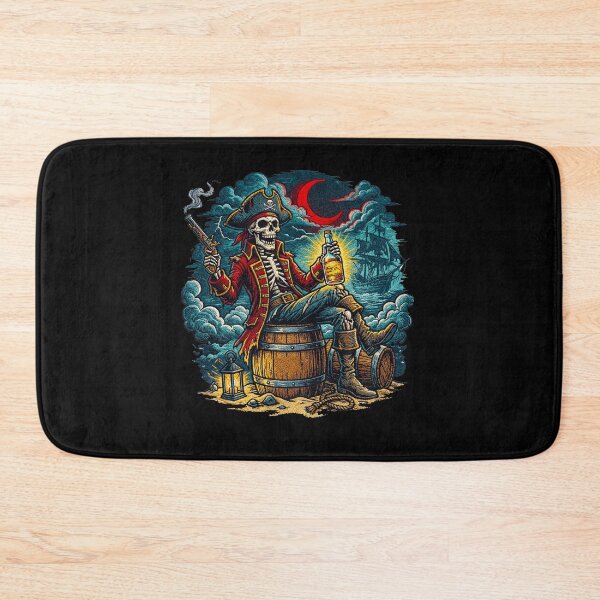 Item preview, Skeleton Pirate Captain Undead Buccaneer Nautical  designed and sold by TeeARTHY.