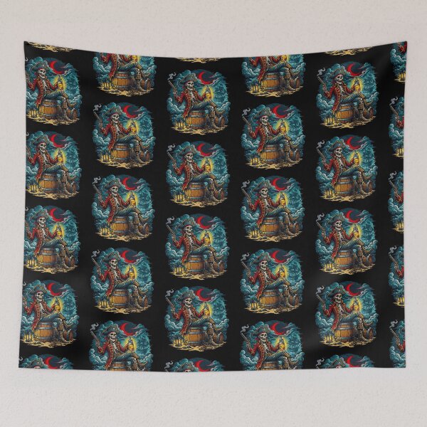 Item preview, Skeleton Pirate Captain Undead Buccaneer Nautical  designed and sold by TeeARTHY.