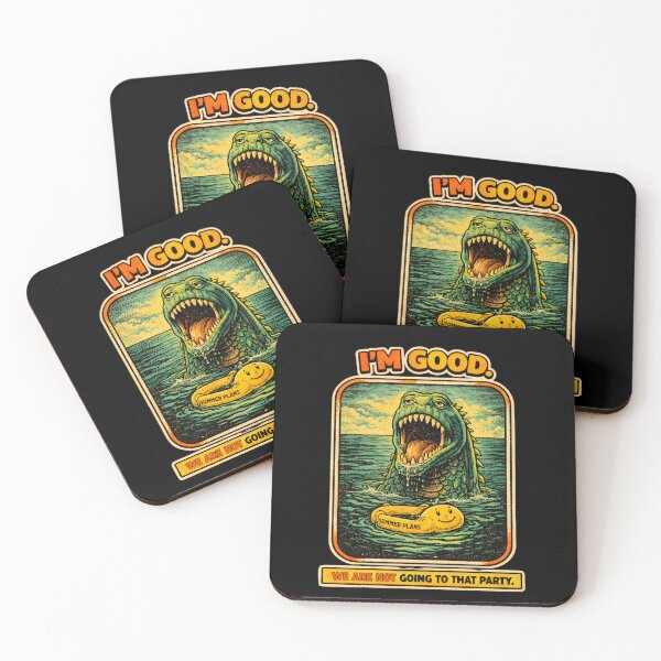 Item preview, Funny Loch Ness Monster Summer Plans I'M GOOD Retro Anti-Social Cryptid Tee designed and sold by Mythic Ink Studio.