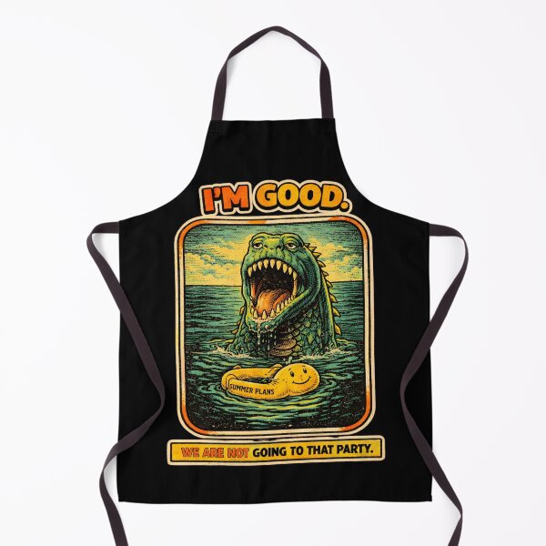 Item preview, Funny Loch Ness Monster Summer Plans I'M GOOD Retro Anti-Social Cryptid Tee designed and sold by Mythic Ink Studio.