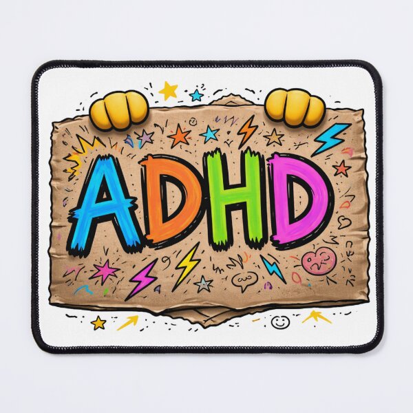 Item preview, ADHD Doodle Sign – Color Burst designed and sold by Anders7100.