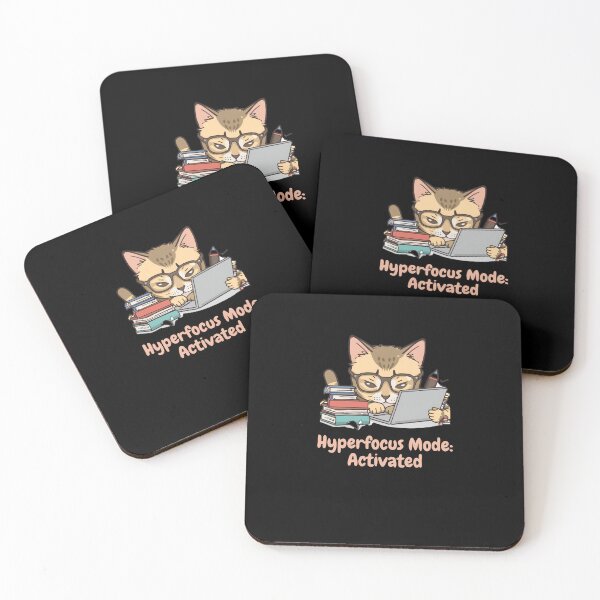 Item preview, ADHD Cat Humor Design - Hyperfocus Mode: Activated designed and sold by CHAOS_CLUB.
