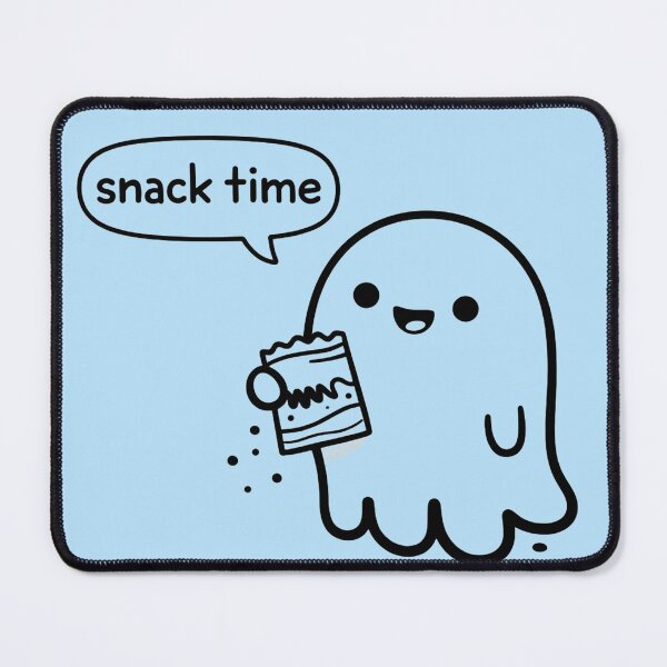 Item preview, Snack Time Ghost Sticker | Cute Eating Ghost Shirt | Funny Food Lover Aesthetic designed and sold by Raw Tigers.