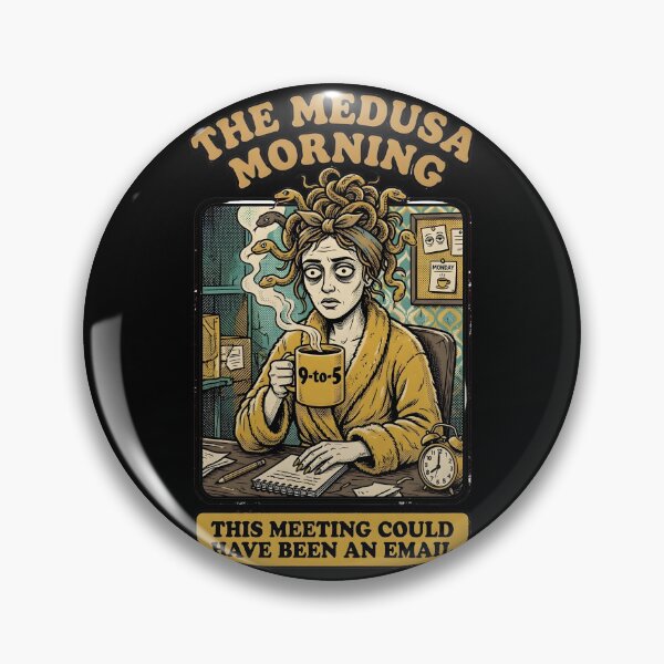 Item preview, Funny Medusa Corporate Burnout This Meeting Could Have Been An Email Retro Tee designed and sold by Mythic Ink Studio.
