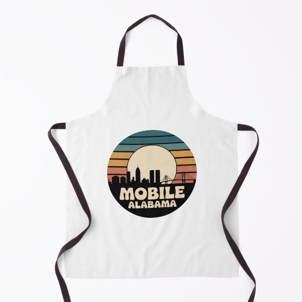Item preview, Mobile Alabama: Retro Skyline Badge designed and sold by CircinusStore.