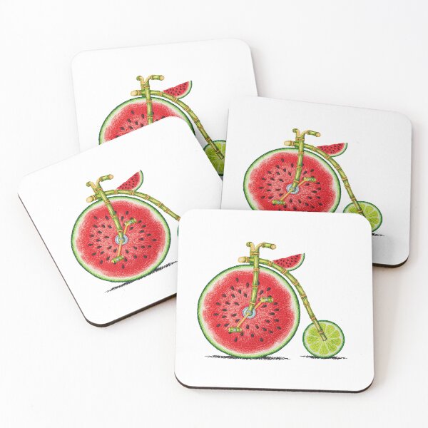Item preview, Creative Watermelon Slice Bicycle Fruit Art  designed and sold by TeeARTHY.