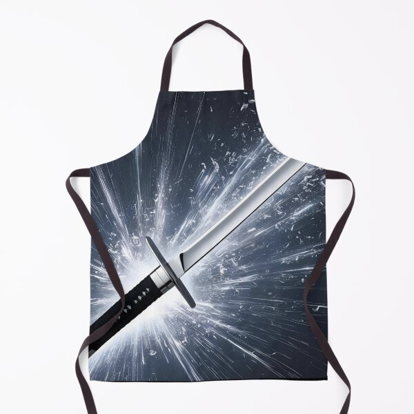 Item preview, Chrome katana slicing through static 3 designed and sold by Neon G.