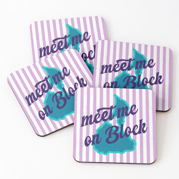Item preview, Meet Me On Block Island purple/blue/teal designed and sold by gigiandlala.