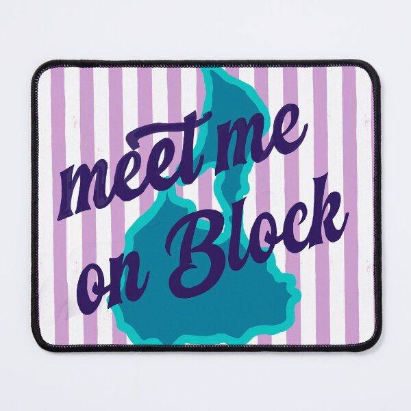 Item preview, Meet Me On Block Island purple/blue/teal designed and sold by gigiandlala.