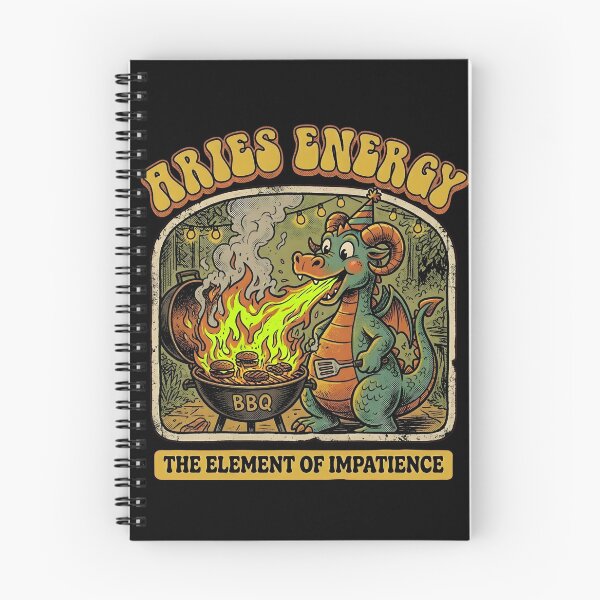 Item preview, Funny Aries Birthday Fire Sign Dragon 1970s Sarcasm Retro Cryptid Tee designed and sold by Mythic Ink Studio.