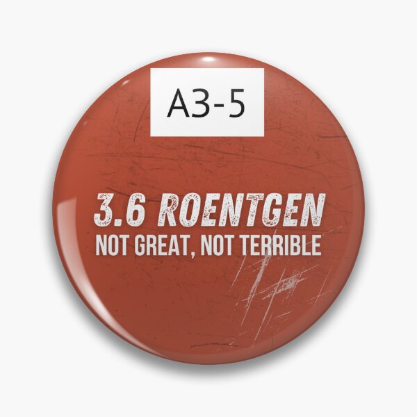 Item preview, Chernobyl Power Plant АЗ-5/AZ-5 Button 3.6 Roentgen designed and sold by GhostlyWorld.