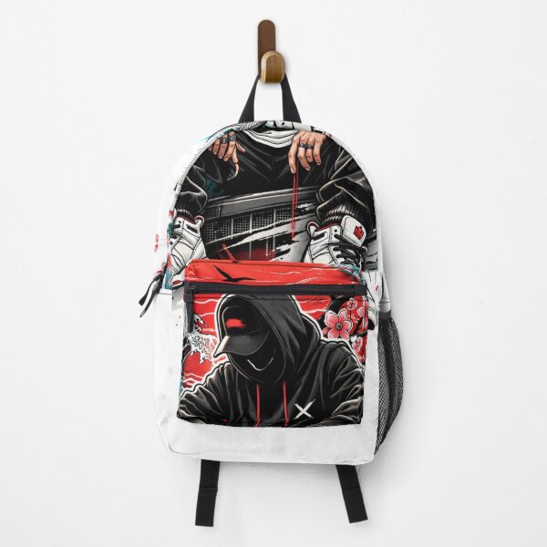 Item preview, Urban Samurai Aura - Crimson Sun Streetwear Art designed and sold by RickyStick.