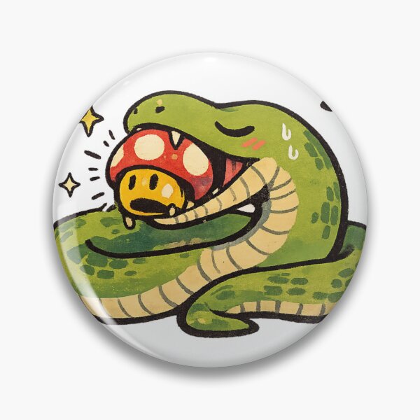 Item preview, Hungry Snake – Mushroom Power-Up designed and sold by NextNoob485.