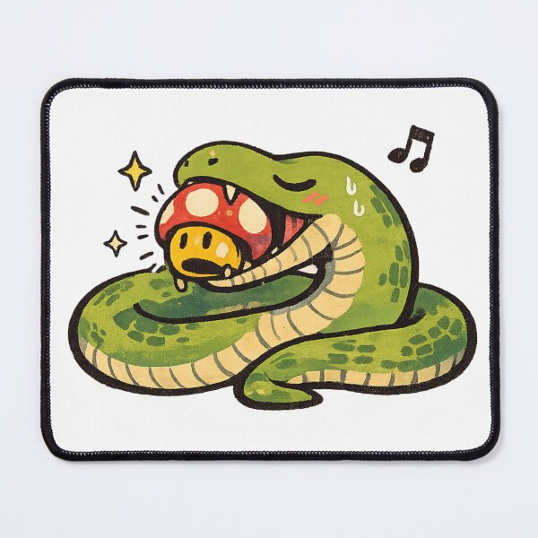 Item preview, Hungry Snake – Mushroom Power-Up designed and sold by NextNoob485.