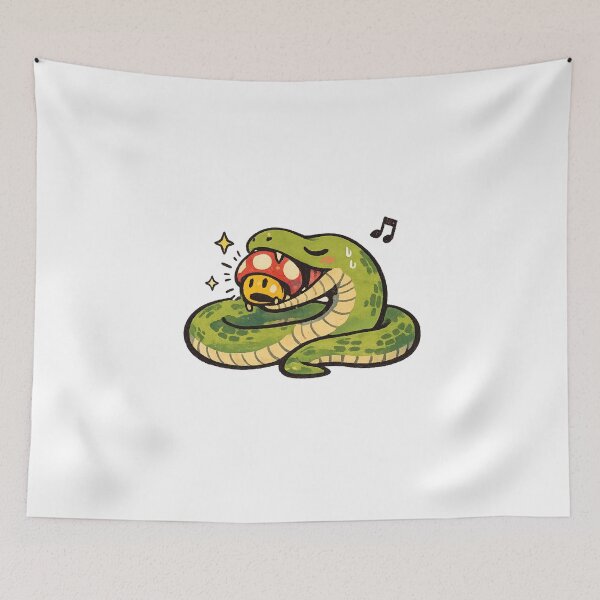 Item preview, Hungry Snake – Mushroom Power-Up designed and sold by NextNoob485.