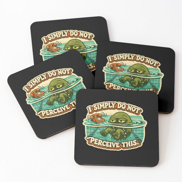 Item preview, I Simply Do Not Perceive This - Retro 70s Nessie Unbothered Humor designed and sold by Mythic Ink Studio.
