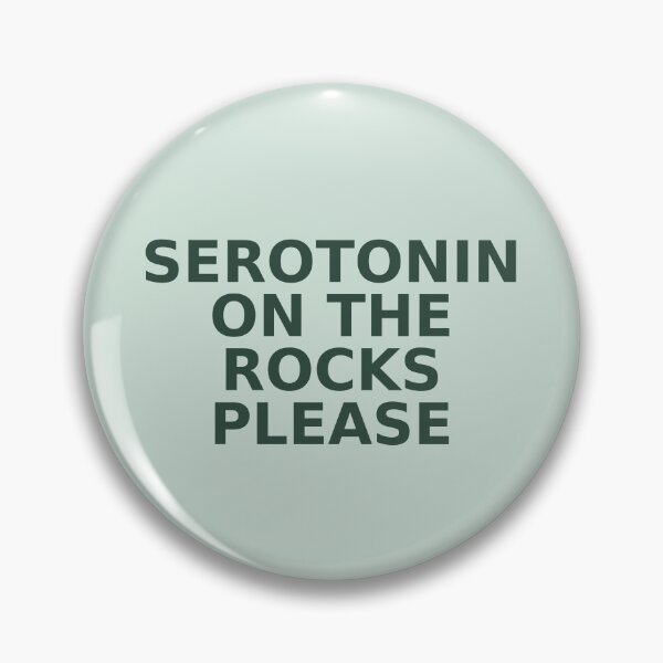 Item preview, Serotonin On The Rocks Please – Sage Green Retro - Funny Aesthetic Wall Art designed and sold by QuirkDesignD.