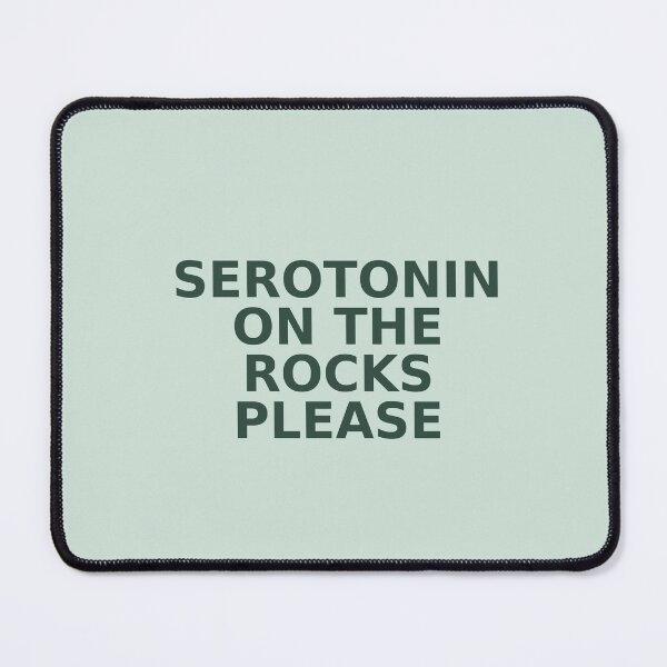 Item preview, Serotonin On The Rocks Please – Sage Green Retro - Funny Aesthetic Wall Art designed and sold by QuirkDesignD.